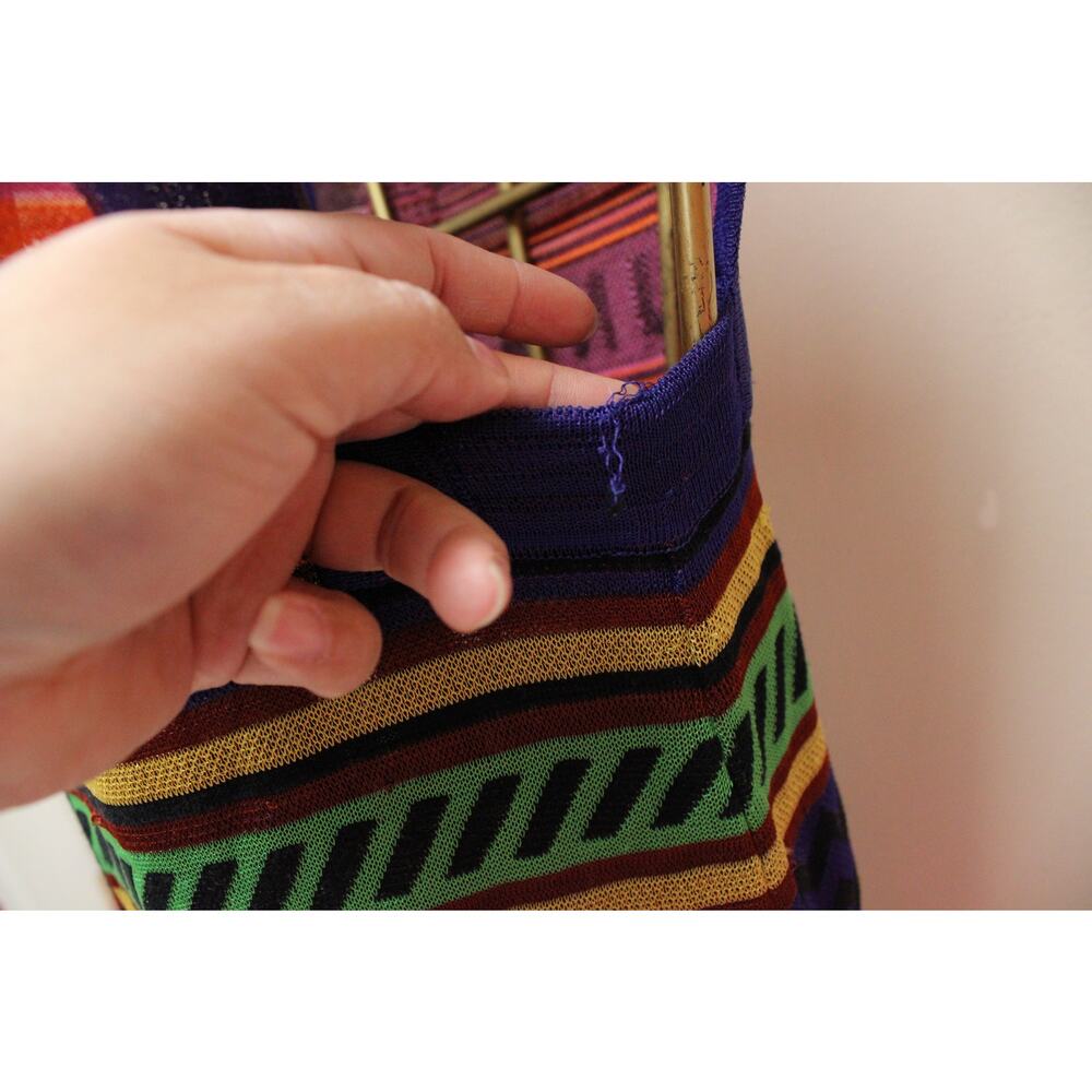 Missoni Chevron Colorful Jungle Words Knit Dress Size 40/US 4 - Picture 9 of 12